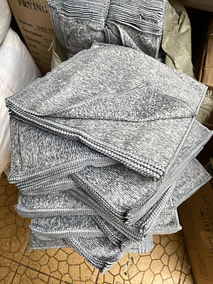 Set 10 khăn lau bếp 2 mặt mềm mịn siêu thấm 25x25cm 