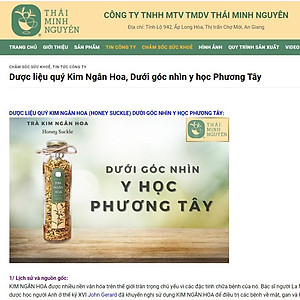 TRÀ KIM NGÂN HOA (100% NỤ HOA) TÚI 20G - THÁI MINH NGUYÊN