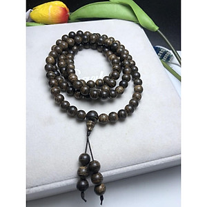 Vòng tay trầm hương sánh chìm quấn 3v