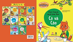 Truyện tranh ngụ ngôn dành cho thiếu nhi ( Song ngữ Anh- việt ) Cò và Cáo