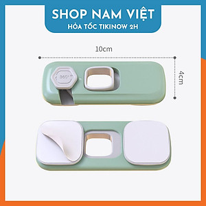 Khóa Tủ An Toàn Cho Bé Xoay 360 Độ, Khóa Tủ Lạnh, Bếp, Hộc Bàn Chống Kẹt - Chính Hãng NAVIVU