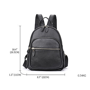 Ba lô nữ da bò thật BHM172 nhỏ gọn, tiện dụng