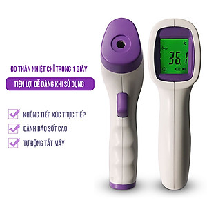 Nhiệt Kế Hồng Ngoại Bằng Nhựa ABS LCD Đo Nhiệt Độ Trán Không Tiếp Xúc