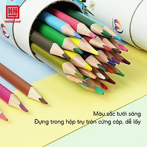 Bút chì màu Oringa | Bút chì màu chuyên nghiệp dạng cốc Hồng Hà 18 màu - 8109