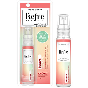 Xịt khử mùi dưỡng trắng hương nước hoa Refre Whitening Perfume In Love - Hương Tình Yêu 30ml