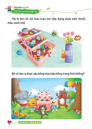 500 Trò Chơi Rèn Luyện IQ (4-10 tuổi) - Khả Năng Quan Sát (Sách Bản Quyền)