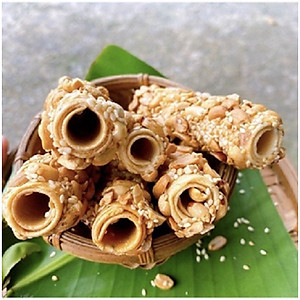 Kẹo Gạo Lứt Đậu Phộng Cuộn Tròn VIETTIN MART 180G