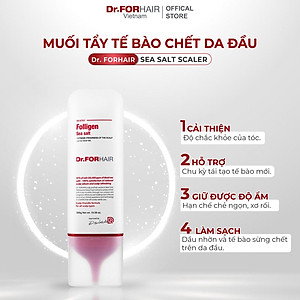 Muối tẩy tế bào chết, làm sạch da đầu Dr.FORHAIR Sea Salt Scaler 300g