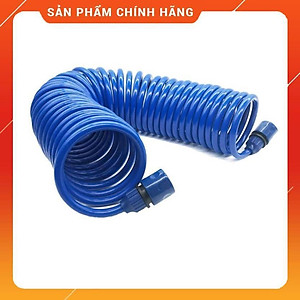 Bộ vòi xịt nước tưới cây đa năng tăng áp lực nước kèm dây tưới dạng lò xo co dãn 319814 loại 10m 