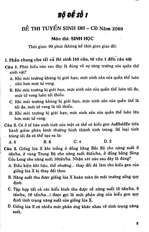 Cấu Trúc Các Dạng Đttn Sinh Học 12