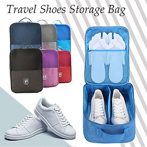 Túi Đựng Giày Dép Du Lịch,Túi Bảo Quản Giày Dép Gắn Vali Du Lịch,Thể Thao Tiện Dụng 3 Ngăn Chống Nước - HENRYSA