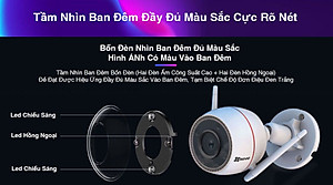 Camera Wifi Ezviz Ngoài Trời AI thông minh, màu ban đêm, H3C 4MP 2K - Hàng chính hãng