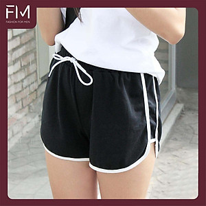 Quần Short Thun Nữ 3 Sọc Viền Phong Cách Unisex - FORMENSHOP - FMHN007