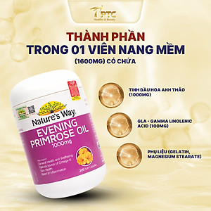 Viên uống tinh dầu hoa anh thảo Nature's Way Evening Primrose Oil 1000Mg