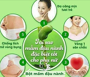 Mầm Đậu Nành Nguyên Xơ (MS) Tăng Vòng 1, Cải Thiện Nội Tiết Phụ Nữ (500g)
