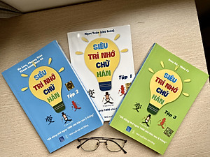 Combo 4 sách: Bộ 3 tập Siêu Trí Nhớ Chữ Hán + 5099 Từ Vựng HSK1 – HSK6 Từ Điển Tam Ngữ Anh – Trung – Việt 