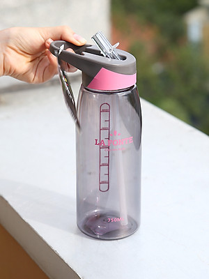 Bình Nước Uống La Fonte 750ml Màu Xám Hồng - 452219 | Tiki