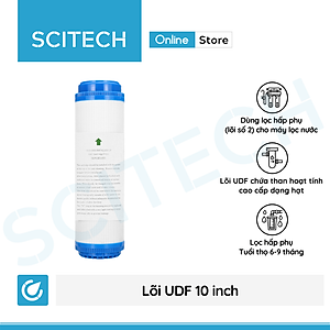 Bộ lõi số 1,2,3 10 inch (Lõi PP-UDF-CTO) - Dùng cho máy lọc nước RO, bộ lọc thô - Hàng chính hãng