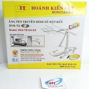 anten bàn HOÀNH KIẾN ĐẠT 105 cho chung cư cao tầng hoặc nhà gần trạm phát sóng DVB T2, Hàng Chính Hãng.