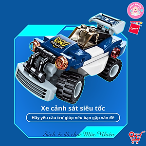 Đồ Chơi Xếp Hình Lắp Ráp Qman 41104 - Cảnh sát biến hình (453 mảnh ghép) Dành Cho Các Bé Trên 6 Tuổi