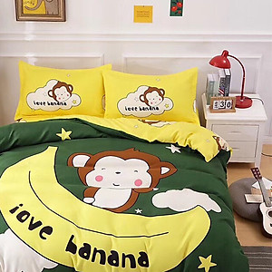Bộ drap và vỏ chăn cotton Classic Kid VCK2018 ( 4 món )