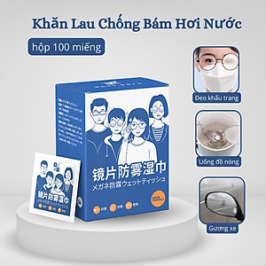Hộp 100 khăn lau kính nano chống bám hơi nước, lau sạch nhờn vân tay bụi bẩn trên mắt kính, điện thoại, laptop, máy ảnh - HENRYSA