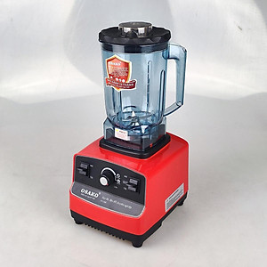 Máy xay sinh tố công nghiệp Osako Os.1560, cối 2lit, có chức năng rau quả và xay đậu đỗ hạt khô, màu đỏ-hàng chính hãng