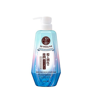 Dầu xả ngăn rụng tóc, sạch sâu thanh mát 50 Megumi Fresh & Clean Conditioner 400ml