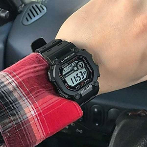 Đồng Hồ Nam Dây Nhựa Casio Standard W-737HX-1AVDF Chính Hãng - W-737HX-1A Pin 10 Năm