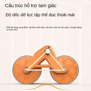 Con lăn tập bụng - Dụng cụ tập gym tại nhà thế hệ mới 2 bánh có chỗ để tay tiện dụng, chất liệu cao cấp - Hãng dododios
