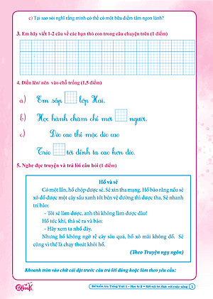 Đề Kiểm Tra Tiếng Việt Lớp 1 - Kết Nối Tri Thức (Tự Chọn Sách)