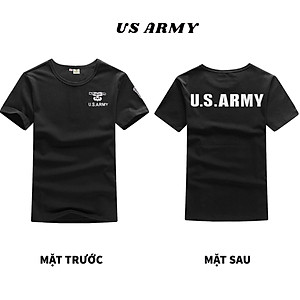 Áo Thun Nam Ngắn Tay Kiểu Lính Không Cổ  US ARMY U229, Chất Liệu Cotton Thoáng Mát, Mềm Mịn, Mát, Bền Màu-HÀNG CHÍNH HÃNG