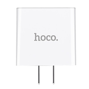 Cốc sạc 3 cổng Hoco C15 3A dành cho IPHONE/IPAD hỗ trợ sạc nhanh- màn hình LCD hiển thị điện áp (trắng) - Hàng Chính Hãng