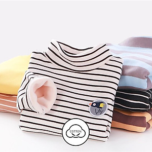 Áo nỉ lót nhung cổ lọ giữ ấm cho bé trai bé gái AN9