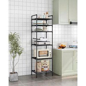 Kệ Nhà Bếp, Kệ Phòng Khách 6 Tầng Đa Năng, Khung Thép Carbon Sơn Tĩnh Điện Chống Rỉ - HÀNG CHÍNH HÃNG MINIIN