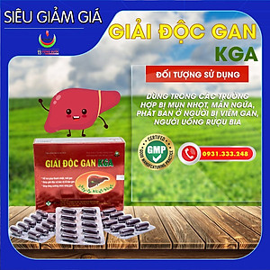 GIẢI ĐỘC GAN KGA - Năng Động - Thanh nhiệt, giải độc, mát gan