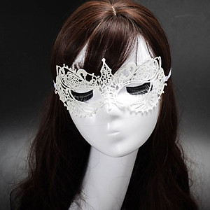 Mặt nạ ren Cosplay cho nữ - Màu trắng