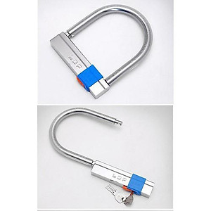 Khóa Chữ U Chống Trộm Chắc Chắn Chống Nước Cho Xe Máy, Xe Đạp Điện Có Chìa Khóa