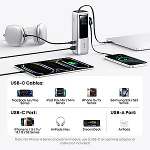 Sạc dự phòng Anker Zolo Power Bank High-Power Multi Device USB-C 165W 25000mAh A1695 - Hàng chính hãng