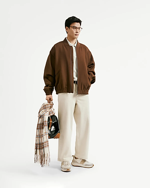 Quần jean nam màu Be Form Straight cropped - ROUTINE 10S25DPA018