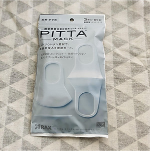 KHẨU TRANG PITTA MÀU TRẮNG SIZE REGULAR (GÓI 3 CÁI)