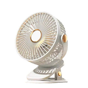 Quạt Mini Tích Điện Kẹp Bàn F60 - 5 Tốc Độ Gió, Xoay 720 Độ, Lồng Quạt 15cm, Sạc Type C - HÀNG CHÍNH HÃNG MINIIN