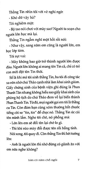 Bàn Có Năm Chỗ Ngồi (Tái Bản 2022)