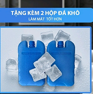 Quạt đá, quạt hơi nước, quạt điều  hoà 45L có bánh xe tặng kèm 2 hộp đá khô, Hàng chính hãng