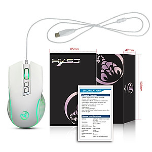 Chuột LED RGB 3600 DPI Gaming Mouse HXSJ X100 - hàng nhập khẩu