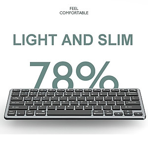 Bộ Bàn phím chuột không dây mini W616 - pin sạc - đa kết nối bluetooth 5.0 + 3.0 + Usb wireless 2.4G hàng nhập khẩu