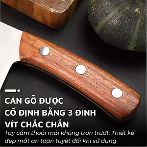Dao chặt xương lớn DandiHome thép 4Cr13 nặng 890gr cao cấp