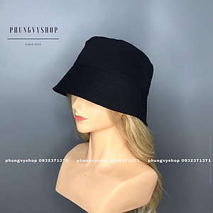 Nón bamboo bucket trơn form cụp