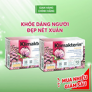 Combo 2 Hộp Viên Nội Tiết Tố Nữ Klimakterin - Estrogen Thảo Dược - Cân Bằng Nội Tiết Tố Nữ - Chậm Quá Trình Lão Hóa, Mãn Kinh - Dr. Muller Từ Cộng Hòa Séc