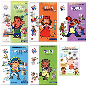 Combo Danh Nhân Thế Giới (5Q - Sách Thiếu Nhi / Tự Truyện Các Vĩ Nhân Thiên Tài Thay Đổi Cuộc Sống ) + Tặng Poster An Toàn cho Con Yêu